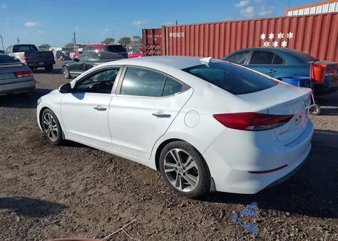 2017 Hyundai Elantra Limited from USA, damaged, VIN 5NPD84LF4HH125096